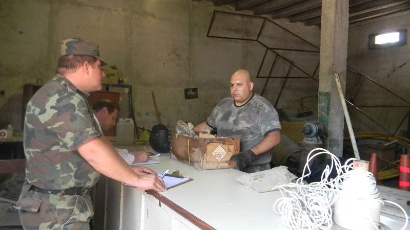 Encontraron explosivos en talleres municipales de Valle Viejo