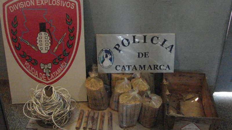 Encontraron explosivos en talleres municipales de Valle Viejo