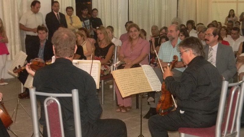 Se presentó el Cuarteto de Cuerdas en Valle Viejo