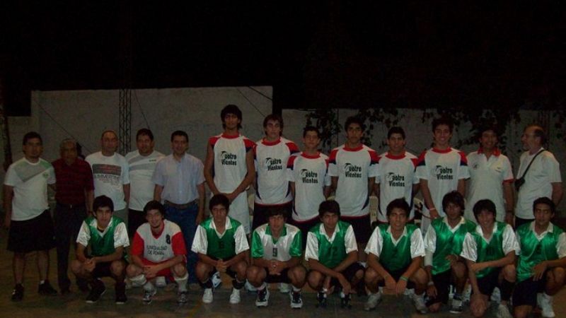 El preseleccionado de voley en Pomán