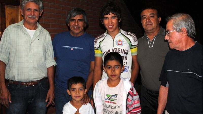 San Martín felicitó a sus ciclista del Infanto-Juvenil
