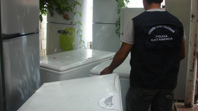Secuestran heladeras y freezers robados de Neba
