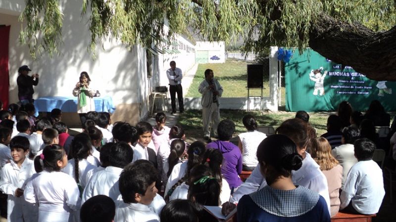 Minera Alumbrera acompañó con aportes a un proyecto de la Escuela 448