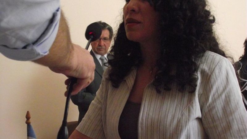 La concejal Sánchez habló antes de dejar la presidencia