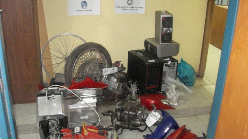 Recuperan varios elementos robados