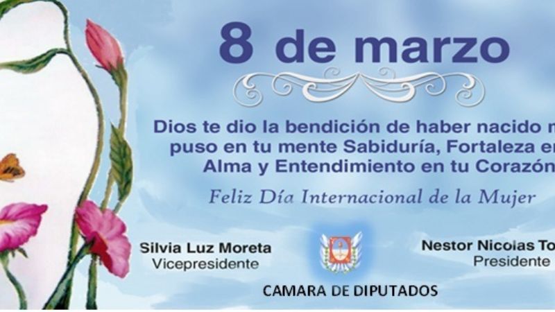 Saludo de la Cámara de Diputados por el Día de la Mujer