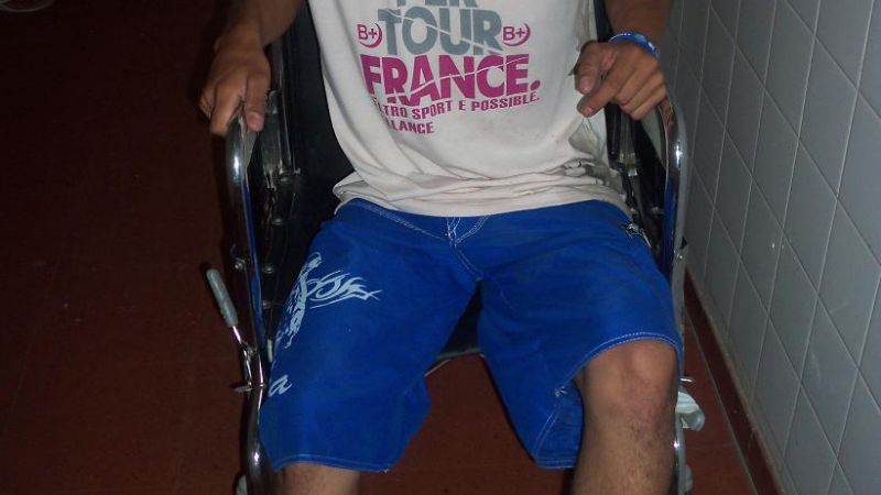 Joven herido en accidente de tránsito