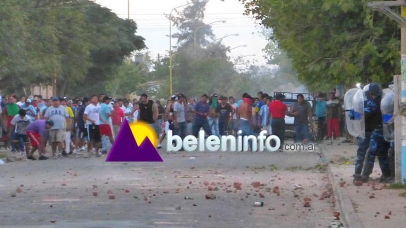 Disturbios al finalizar el partido Tiro de Londres vs. Unión Aconquija