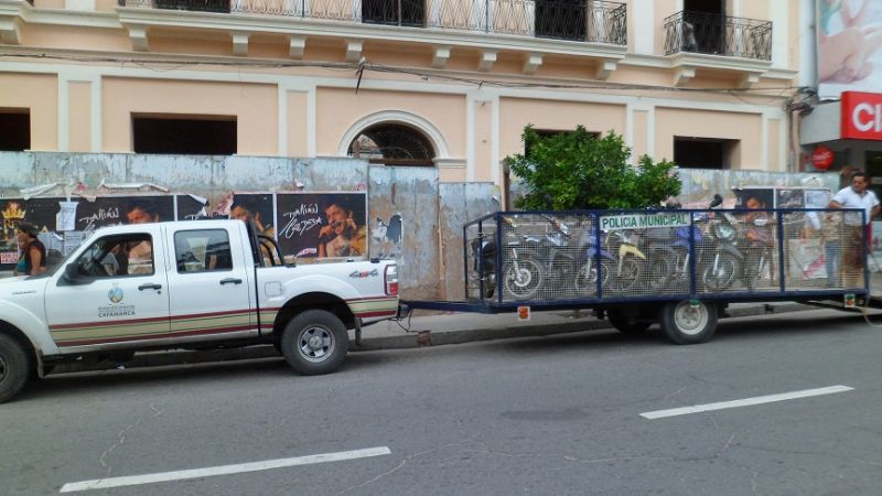 Tránsito secuestró hoy más de 20 motos