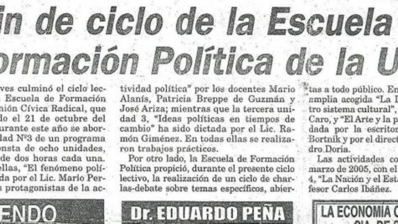 El caso del dirigente re-peronista que dictaba clases magistrales en la UCR