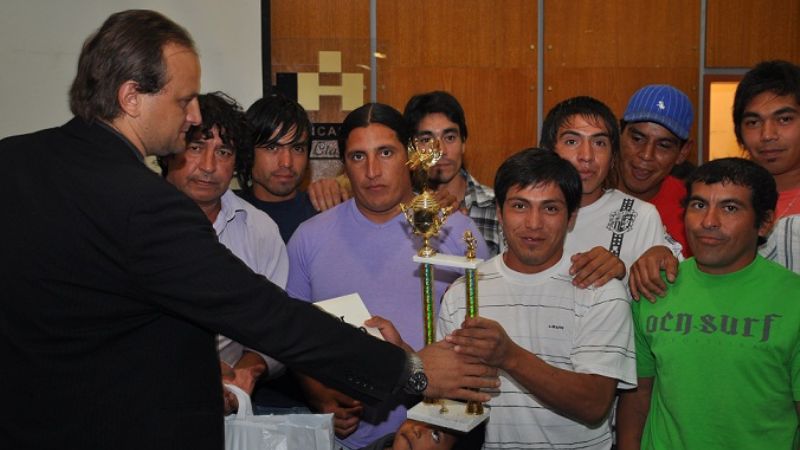 Premiación para el torneo barrial   