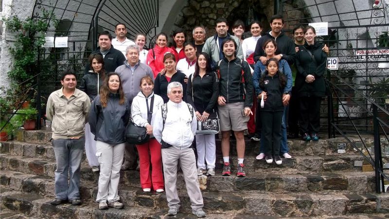 Trabajadores de Turismo visitaron la Gruta de la Virgen del Valle