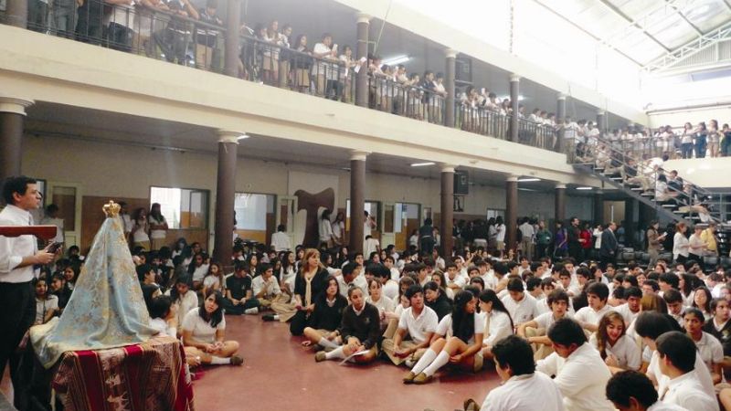 La Virgen del Valle visitó el Colegio Quintana