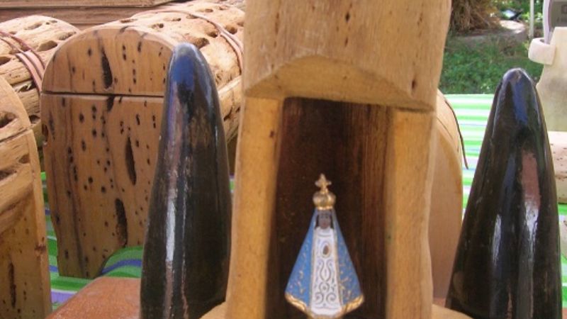 Feria artesanal durante los festejos en honor a la Virgen del Valle