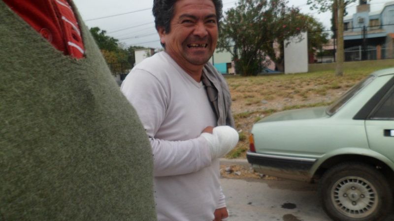 Un hombre sufrió un accidente laboral