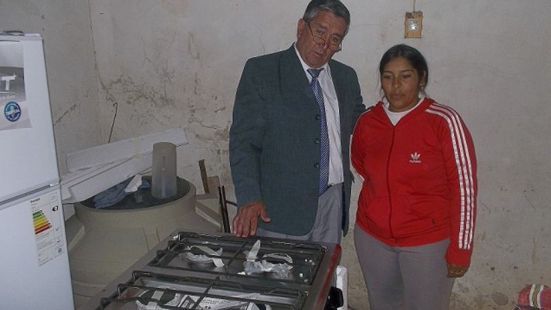 León Mendoza equipó a los comedores infantiles