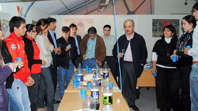 El ministro Molina saludó a los empleados de Servicios Públicos