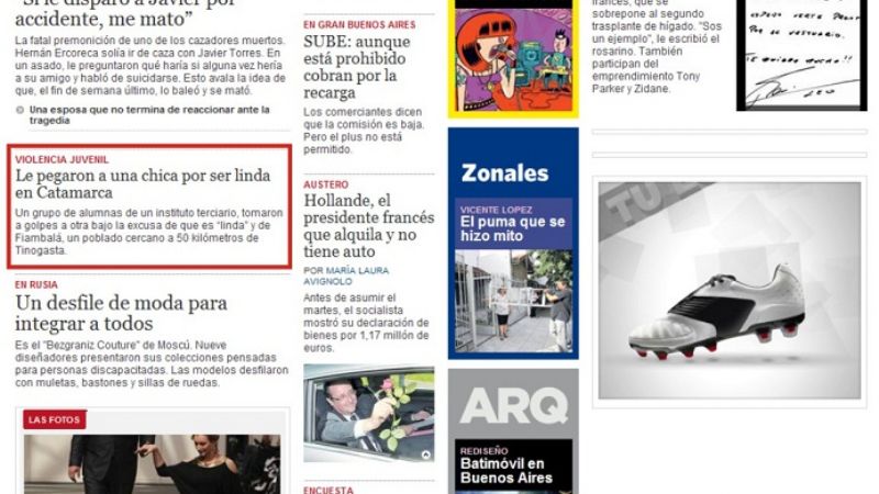 Es noticia nacional la joven fiambalense patoteada en Tinogasta