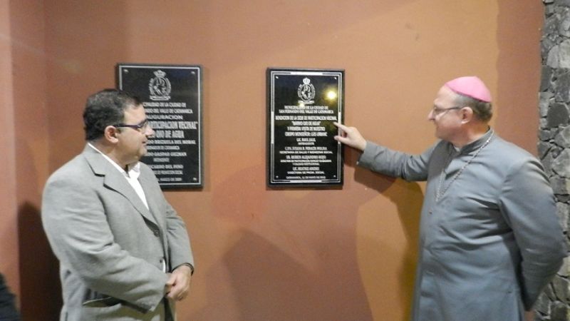 Jalil y Urbanc visitaron la Se.Pa.Ve del Barrio Ojo de Agua