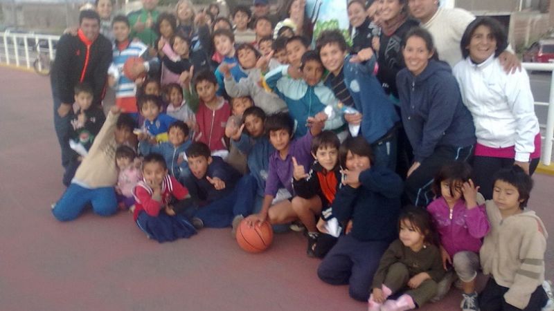El mini-básquet fue el convocante de los niños    