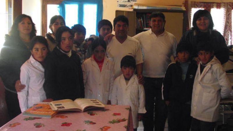 Visita a la escuela de Los Saltos