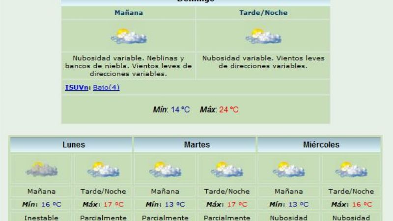 Se vienen días frescos