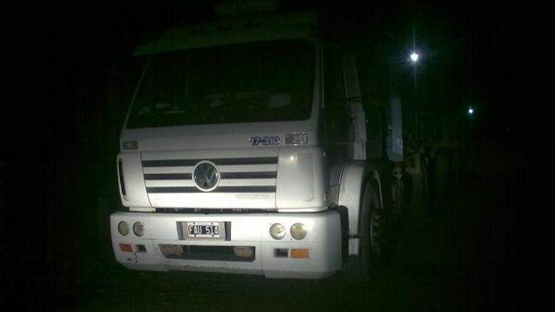 Secuestran camión que transportaba yeso sin hoja de ruta