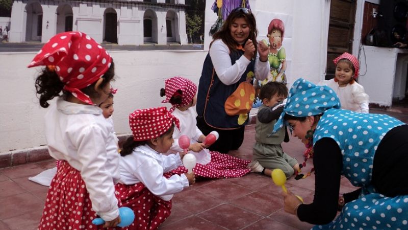 Los chicos también festejaron el 25 de Mayo en Santa María