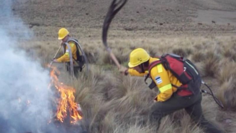Datos finales del incendio en el cerro Ancasti