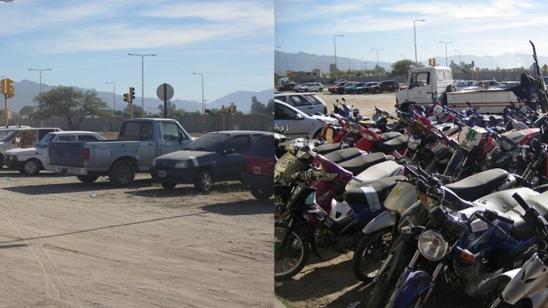 Estiman que en el Corralón Municipal hay más de 550 motos y 74 autos