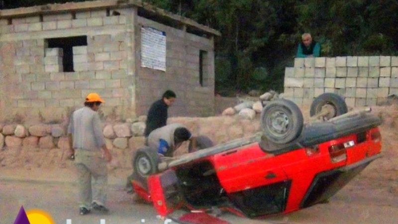 Belén: choque y vuelco