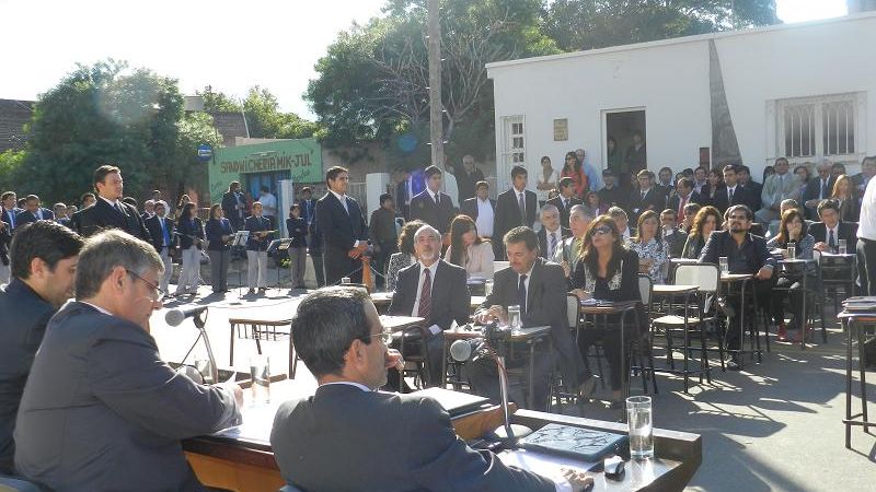 Diputados sesionaron frente a la Casa Natal de Fray Mamerto Esquiú 