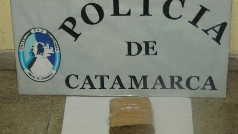 Secuestran medio kilo de marihuana y un kilo de Rodocrositas