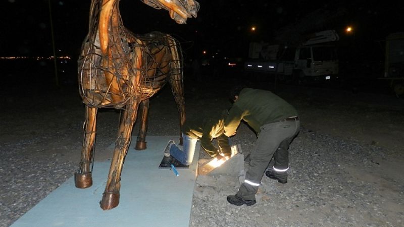 Recupero de la iluminación de esculturas