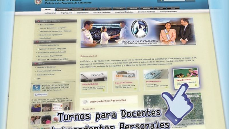 Para el certificado de antecedentes, turnos “on line” para docentes