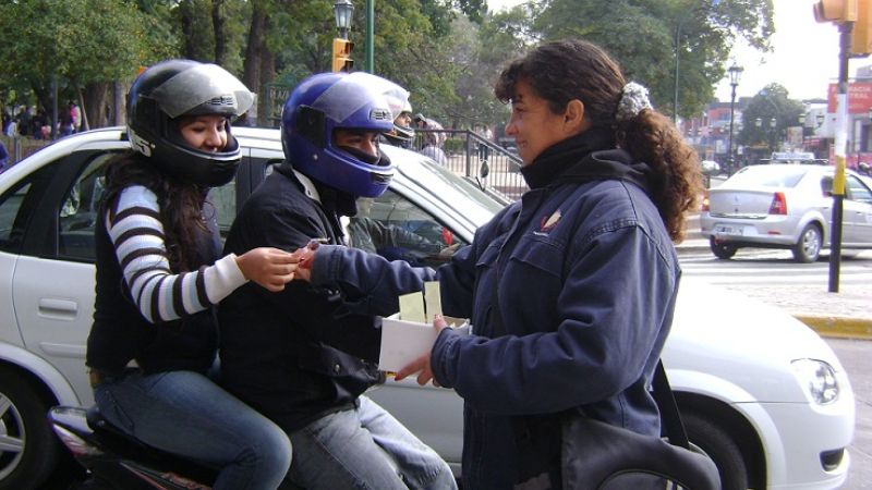 Salud vial en calles céntricas 