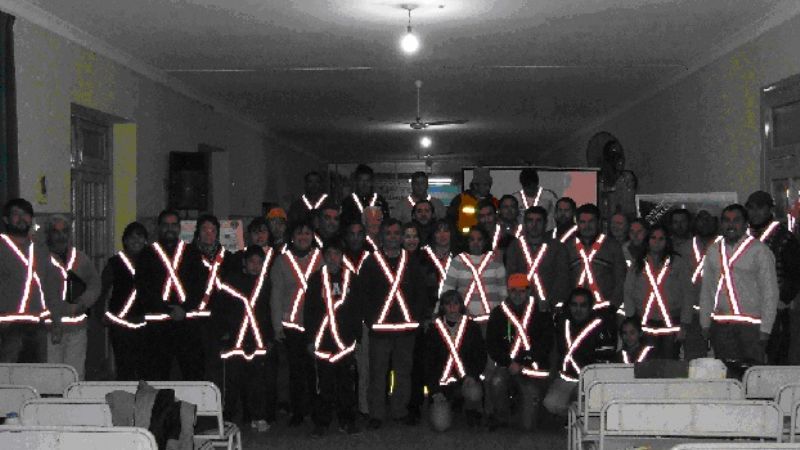 La charla de seguridad vial se trasladó a Saujil