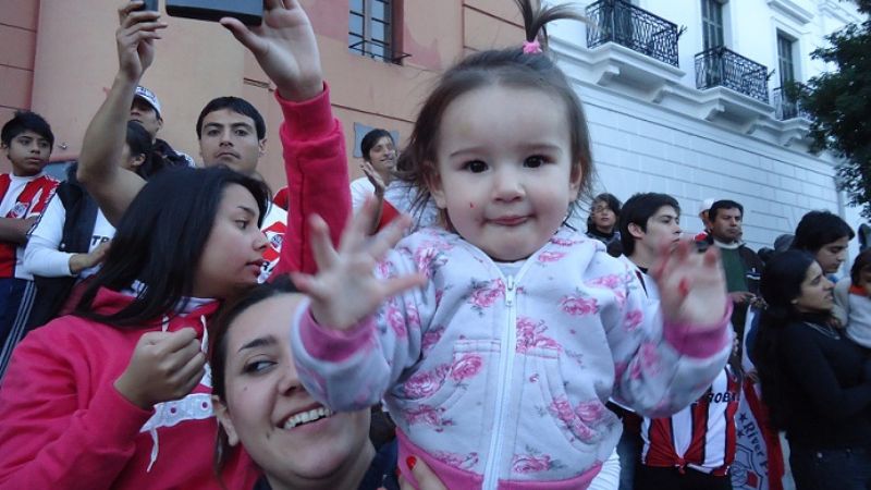 Los más chicos presentes en el festejo millonario