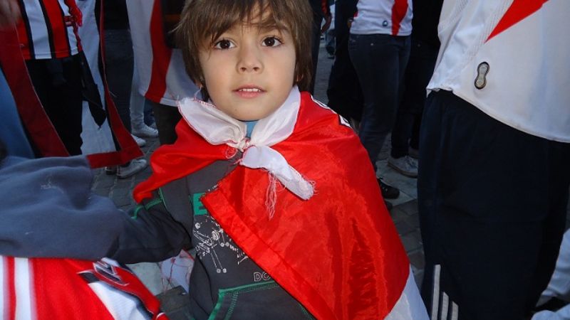 Los más chicos presentes en el festejo millonario