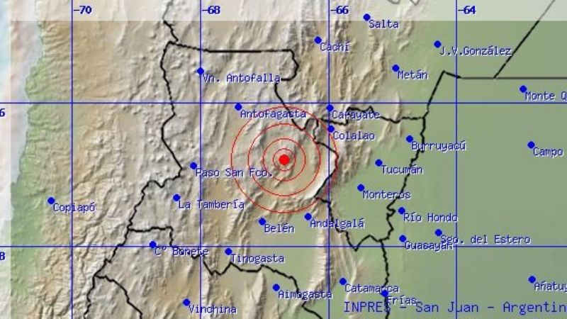 Dos sismos poco perceptibles en Catamarca