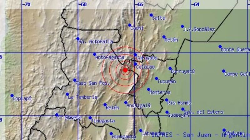 Dos sismos poco perceptibles en Catamarca