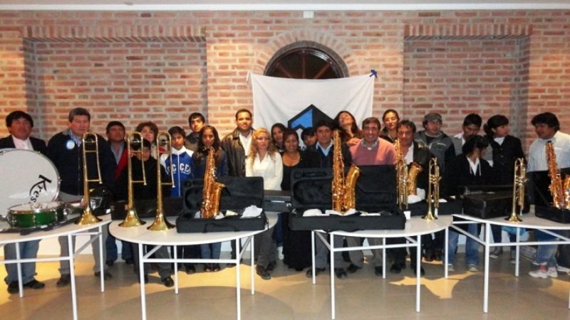 La banda de música ya tiene sus nuevos instrumentos