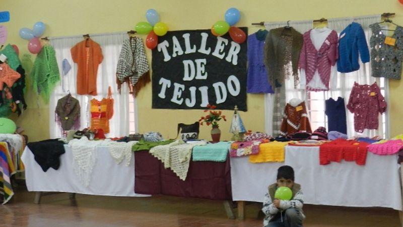 Muestra de tejido en  la  Se.Pa.Ve del Bº Apolo