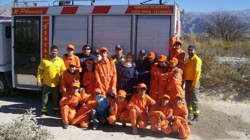 Dictaron curso básico de combatiente de incendios forestales en Santa María