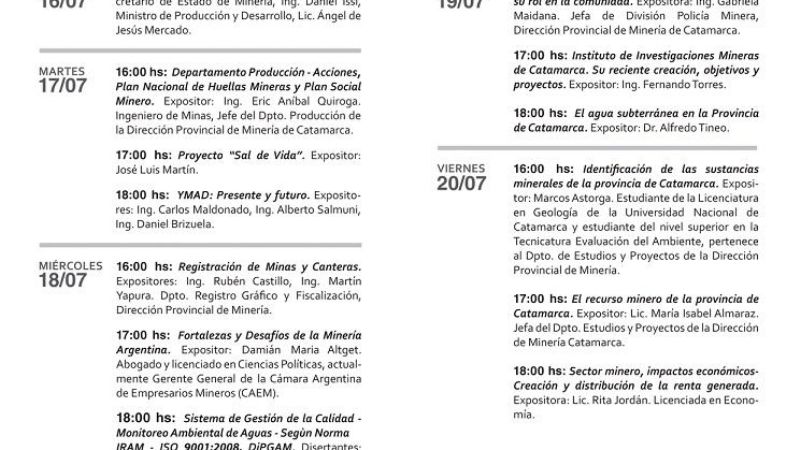 “Catamarca Minera” se muestra en el Poncho