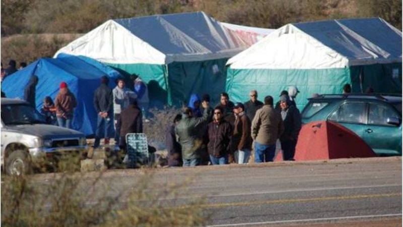 Conflicto minero: promineros levantaron el contrapiquete en la Ruta 60