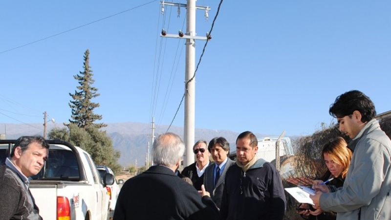 Molina exhibió obras concluidas de la 1ª etapa de la emergencia