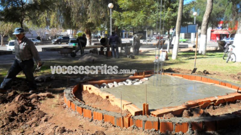 En Tinogasta construyen un monumento a Eva Perón