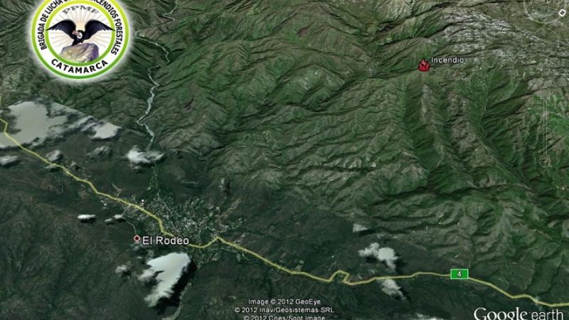 Incendio forestal de gran magnitud en la cumbre del Ambato  