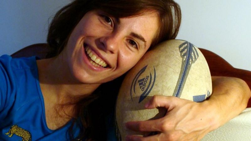 La santamariana Isabel Fontanarrosa con Las Pumas